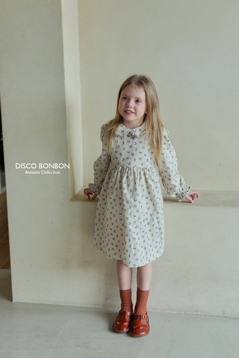 Disco Bonbon - Korean Children Fashion - #stylishchildhood - Baba Flower Corduroy One-piece - 4