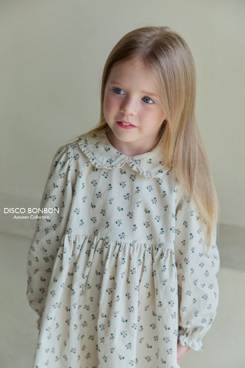 Disco Bonbon - Korean Children Fashion - #childrensboutique - Baba Flower Corduroy One-piece - 5