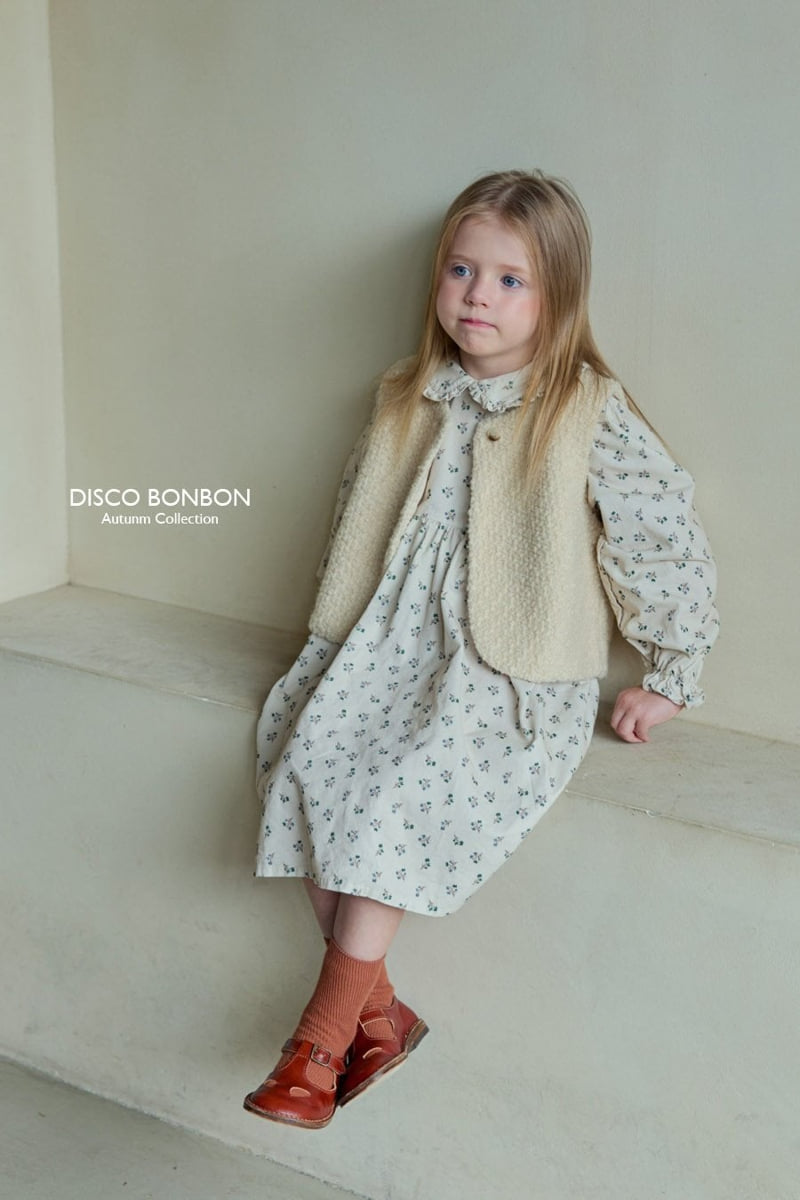 Disco Bonbon - Korean Children Fashion - #designkidswear - Baba Flower Corduroy One-piece - 6