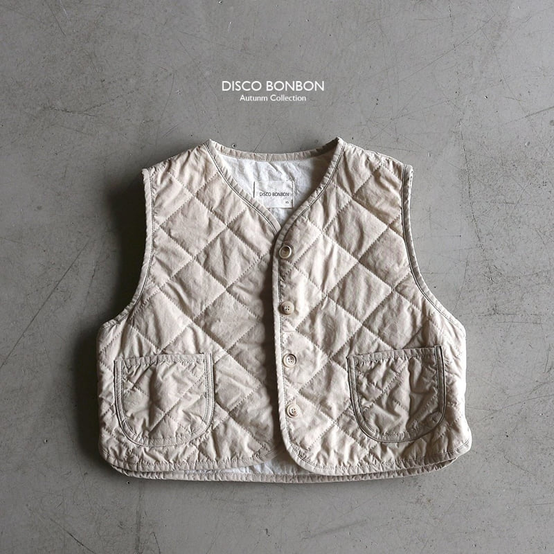 Disco Bonbon - Korean Children Fashion - #discoveringself - Cotton Quilting Vest