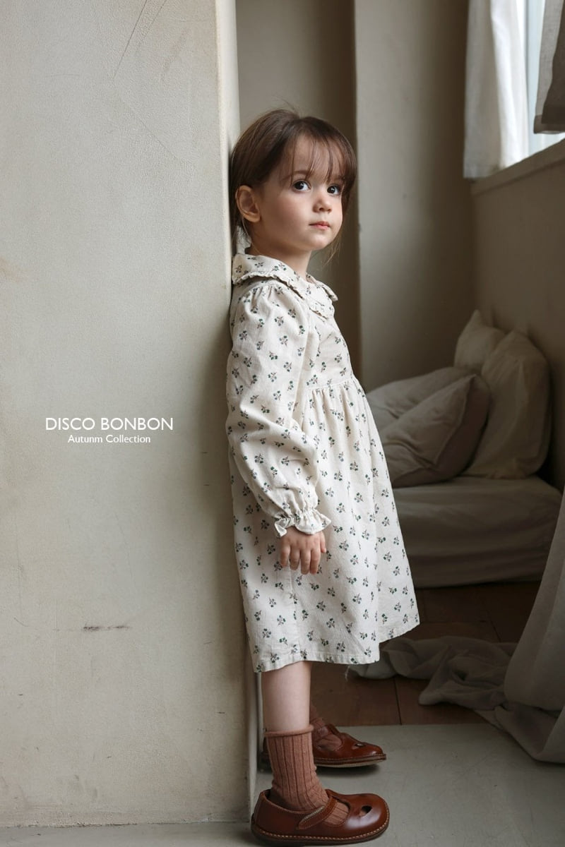 Disco Bonbon - Korean Children Fashion - #fashionkids - Baba Flower Corduroy One-piece - 8