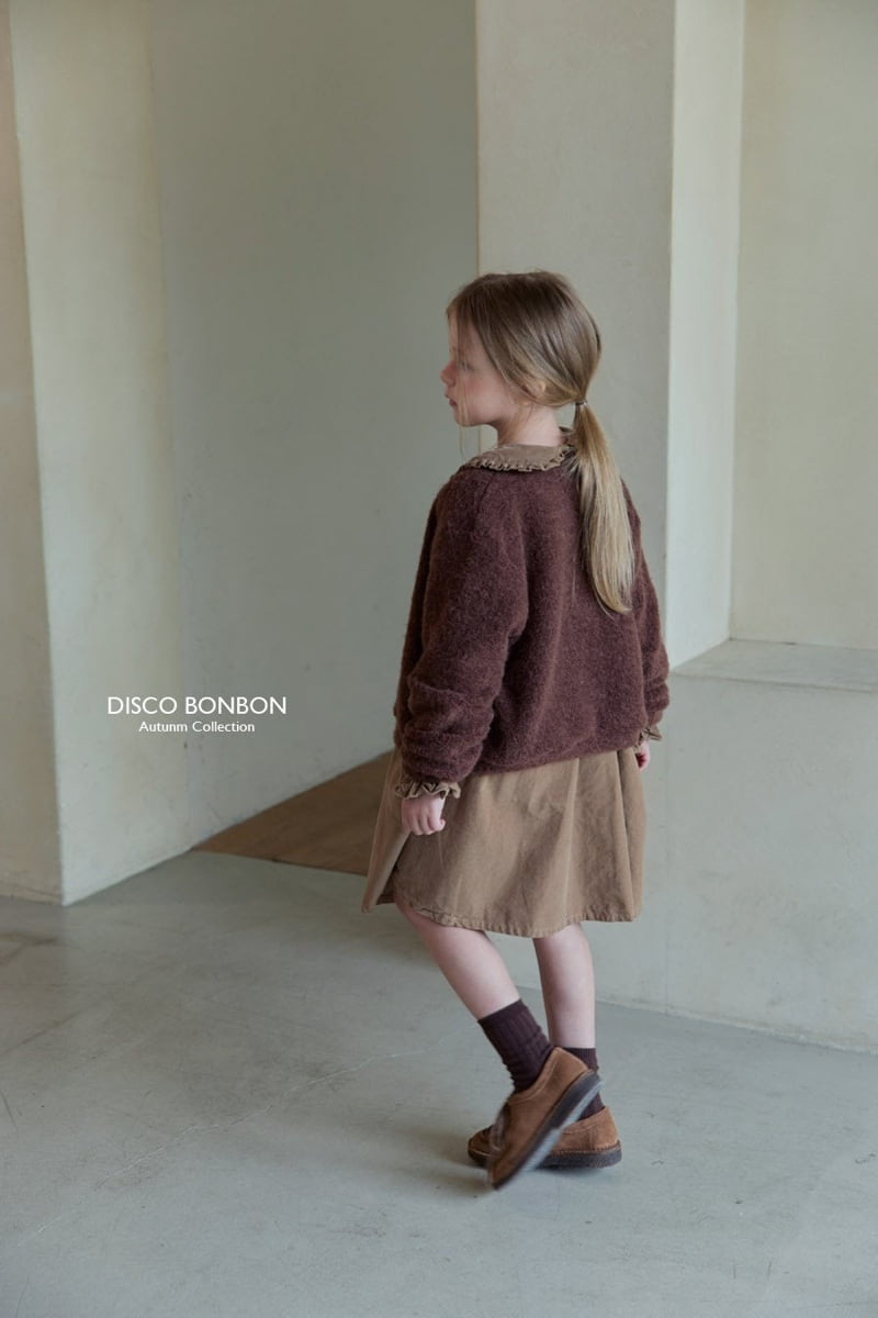 Disco Bonbon - Korean Children Fashion - #kidsshorts - Latte Corduroy One-piece - 11