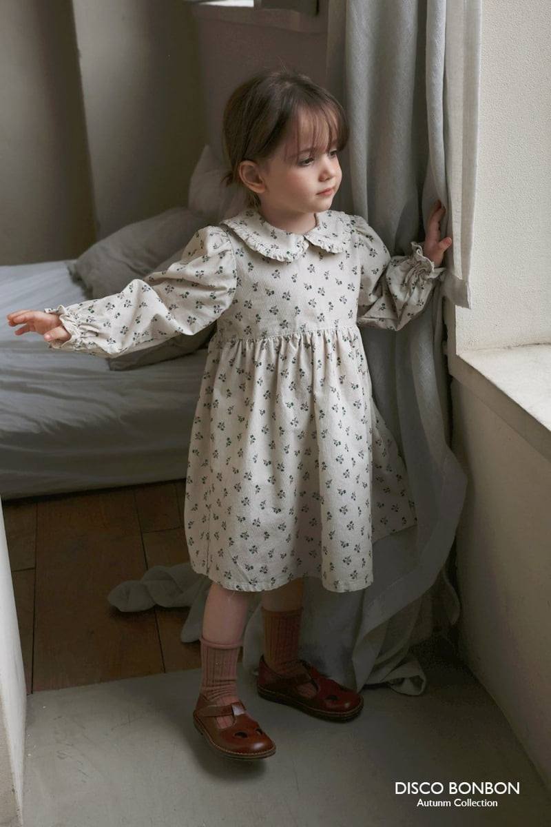 Disco Bonbon - Korean Children Fashion - #kidsshorts - Baba Flower Corduroy One-piece - 9