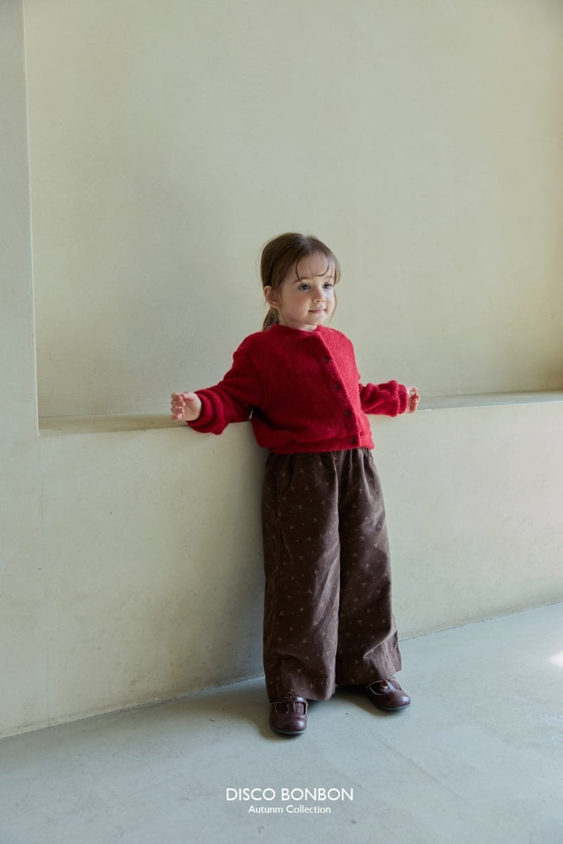 Flower Corduroy Wide Pants by Disco Bonbon for Child - view 5