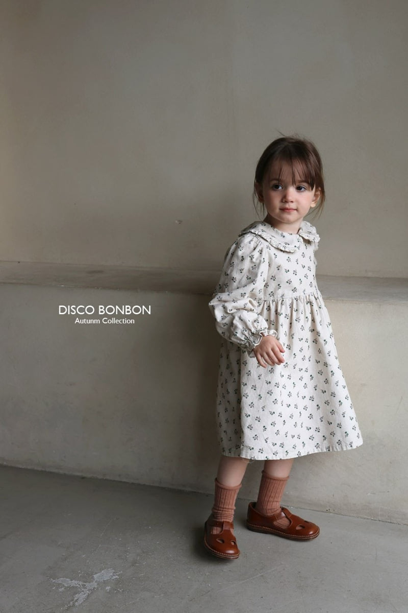 Disco Bonbon - Korean Children Fashion - #kidsstore - Baba Flower Corduroy One-piece - 10