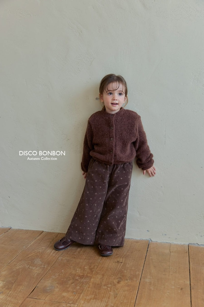 Flower Corduroy Wide Pants by Disco Bonbon for Child - view 6