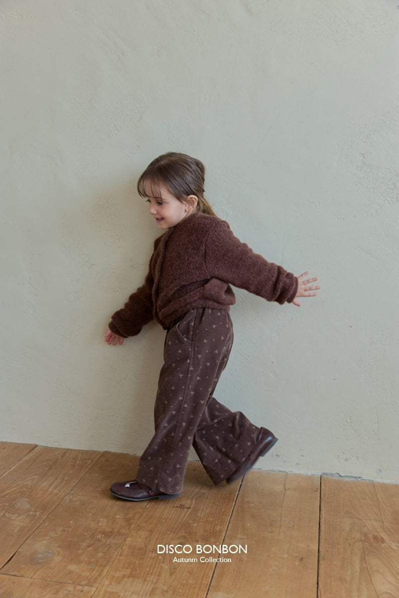 Flower Corduroy Wide Pants by Disco Bonbon for Child - view 7