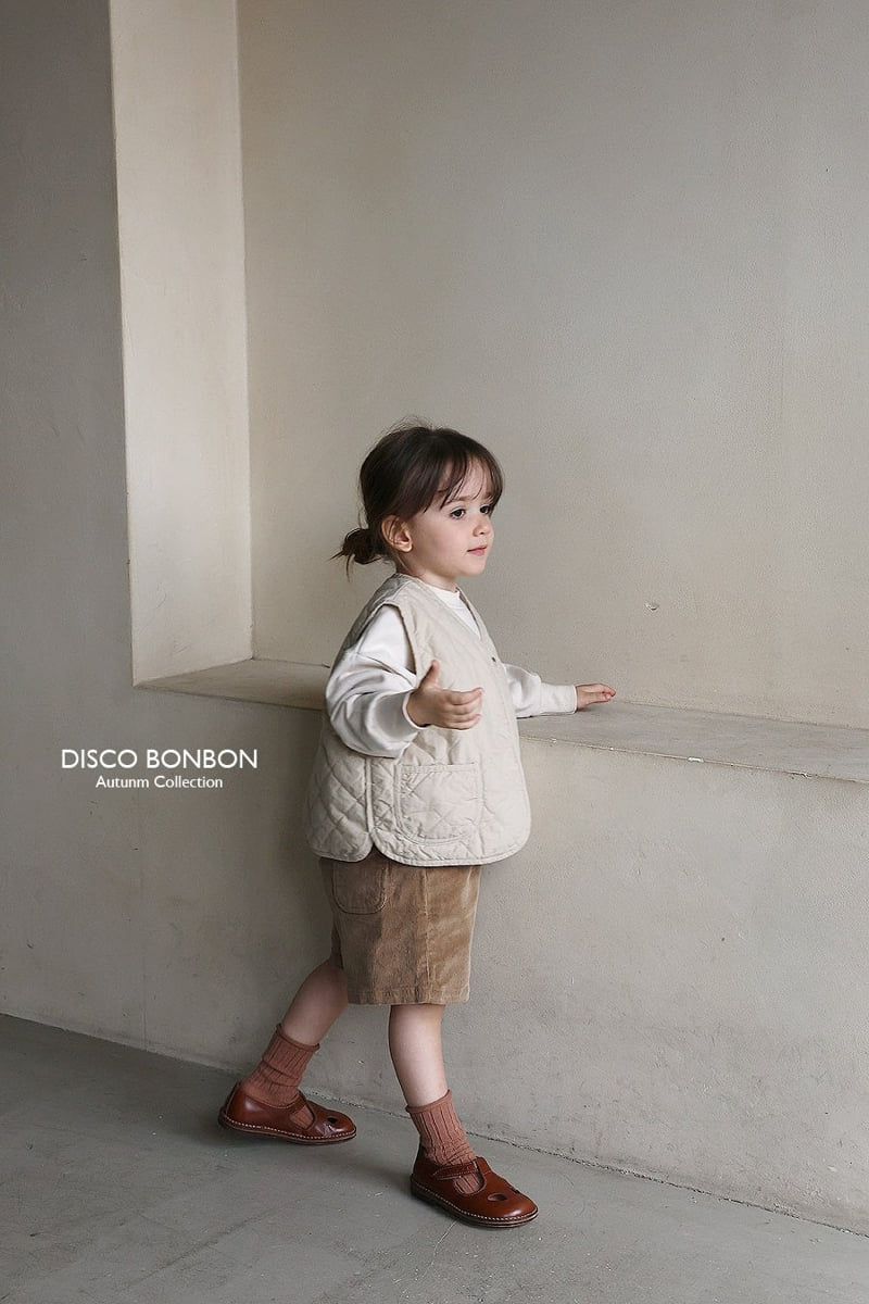 Disco Bonbon - Korean Children Fashion - #kidzfashiontrend - Cotton Quilting Vest - 5