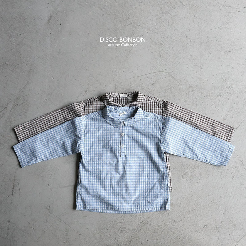 Disco Bonbon - Korean Children Fashion - #kidzfashiontrend - Tony Check Shirt