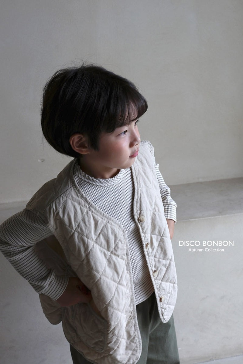 Disco Bonbon - Korean Children Fashion - #littlefashionista - Cotton Quilting Vest - 7