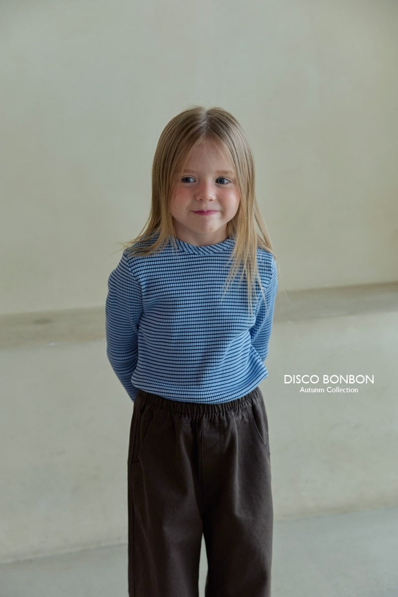 Disco Bonbon - Korean Children Fashion - #stylishchildhood - Line Span Tee - 9