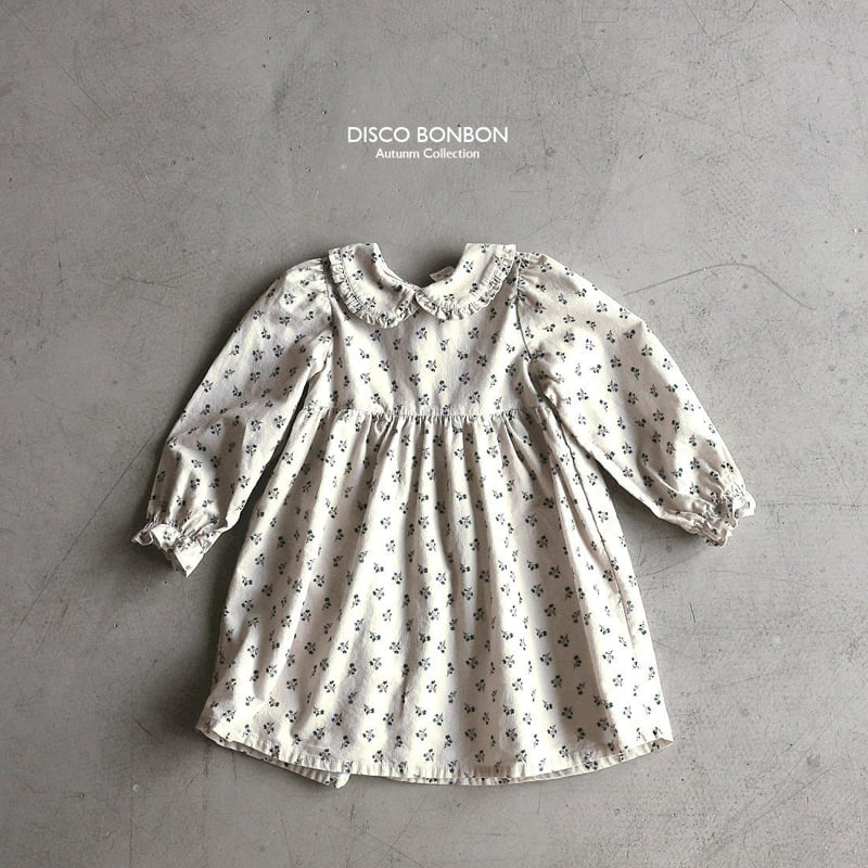 Disco Bonbon - Korean Children Fashion - #todddlerfashion - Baba Flower Corduroy One-piece