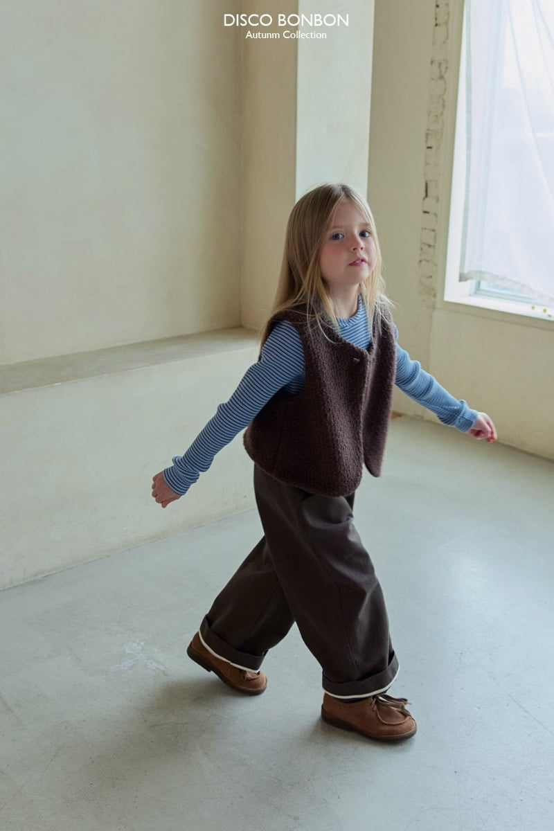 Disco Bonbon - Korean Children Fashion - #todddlerfashion - Roll Roll Cotton Pants - 10