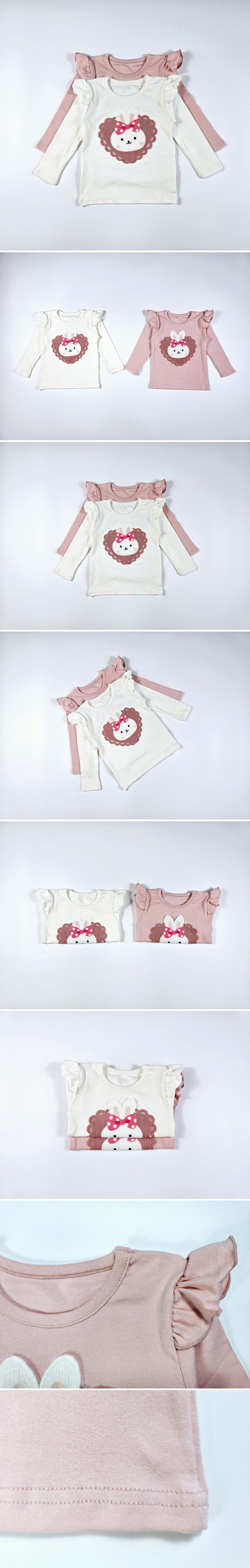 Dolphin - Korean Children Fashion - #prettylittlegirls - Rabbit Frill Tee