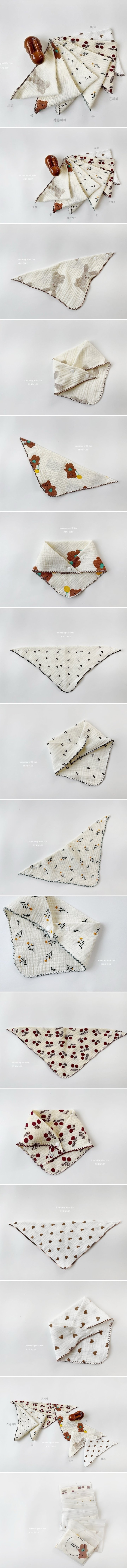 Dominico - Korean Children Fashion - #kidsshorts - Motif Scarf Bib