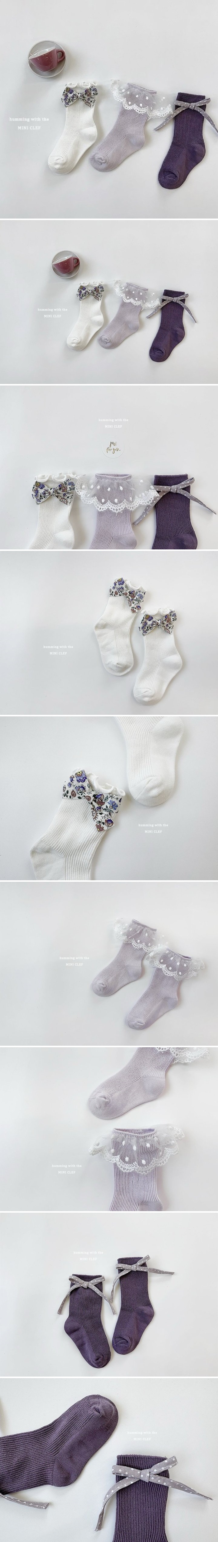 Dominico - Korean Children Fashion - #kidsstore - Purple Purple Socks
