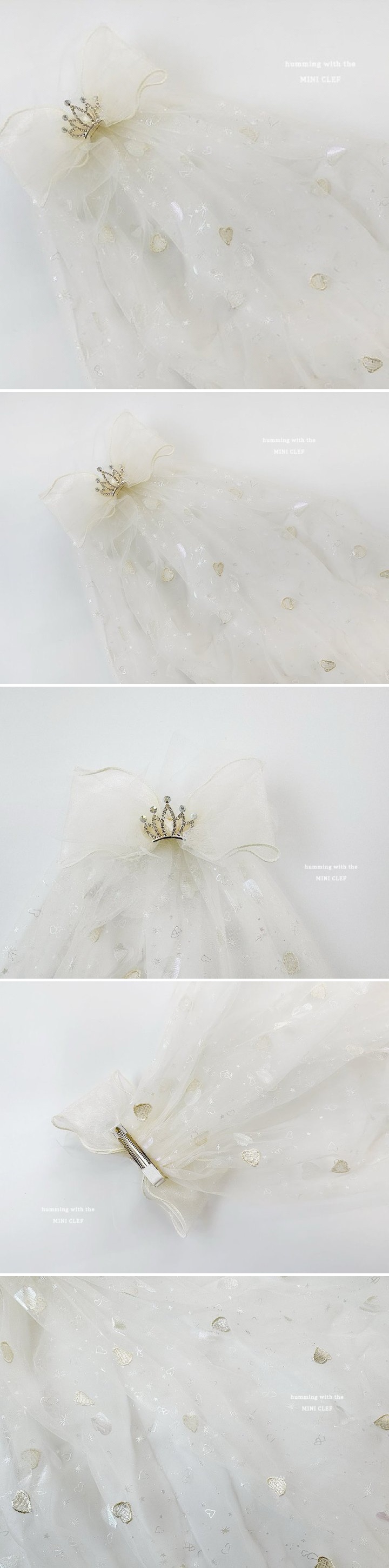 Dominico - Korean Children Fashion - #kidzfashiontrend - Veil Tiara Pin