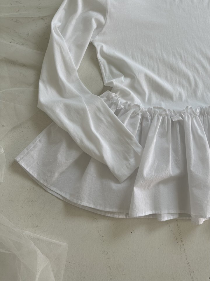 Dress U - Korean Women Fashion - #thelittlethings - Flare Shirring Tee - 4