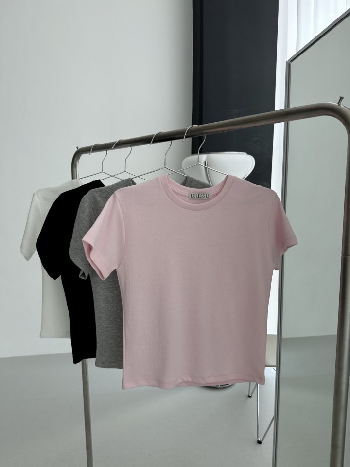 Dress U - Korean Women Fashion - #momslook - Dane Cushion Short Sleeve Tee - 3
