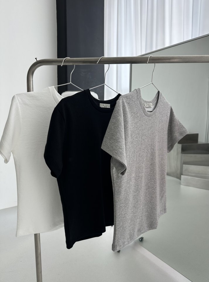 Dress U - Korean Women Fashion - #momslook - Dane Cushion Short Sleeve Tee - 5