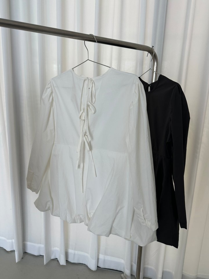 Dress U - Korean Women Fashion - #momslook - Balloon Strap Blouse - 5