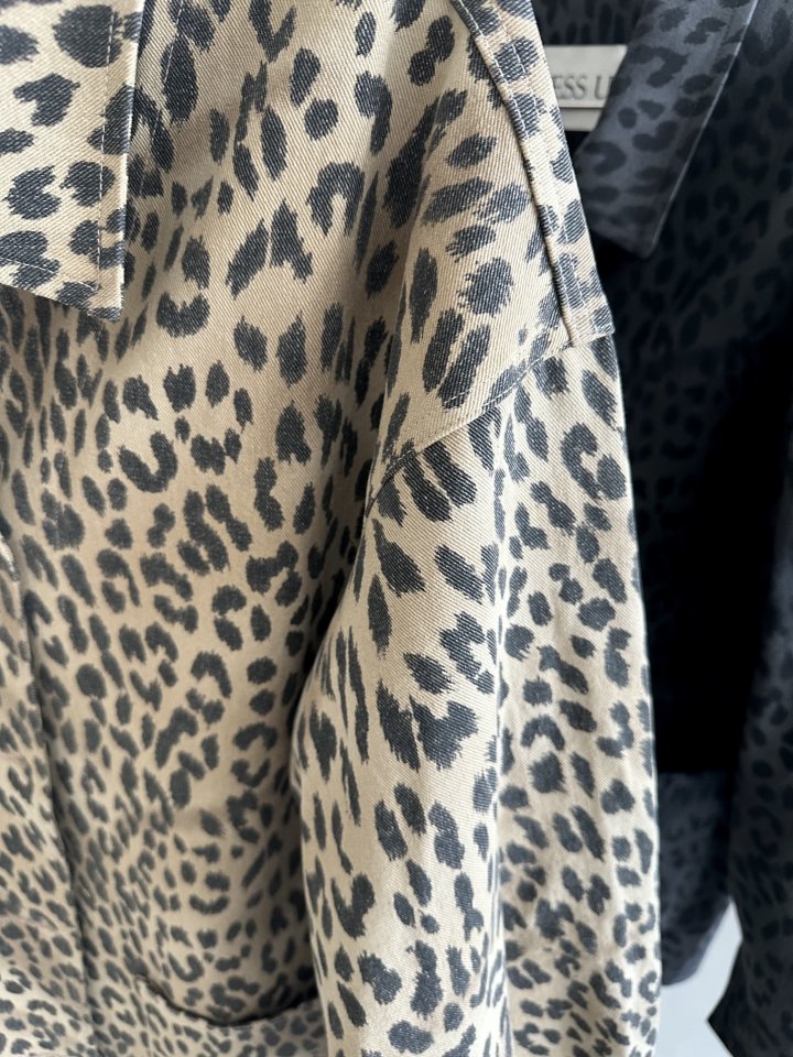 Dress U - Korean Women Fashion - #momslook - Leopard Cotton Jacket - 2