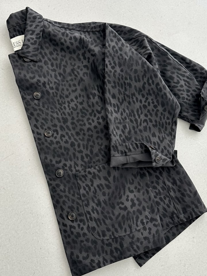 Dress U - Korean Women Fashion - #momslook - Leopard Cotton Jacket - 6