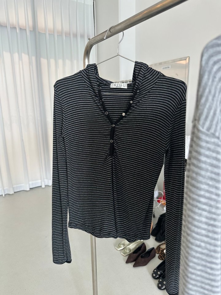 Dress U - Korean Women Fashion - #momslook - Ddot Ddot Hoodie - 2