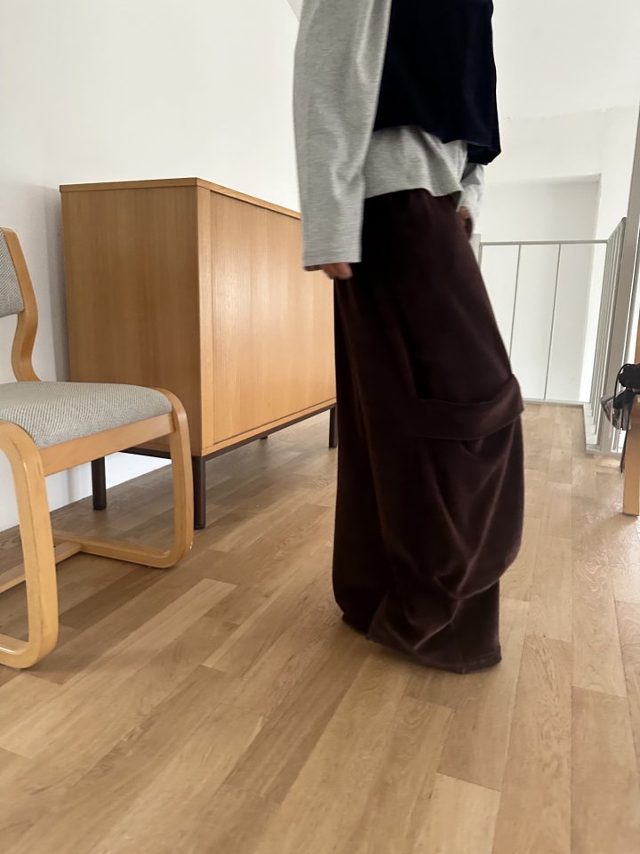 Dress U - Korean Women Fashion - #momslook - Velour Pocket Pants - 11