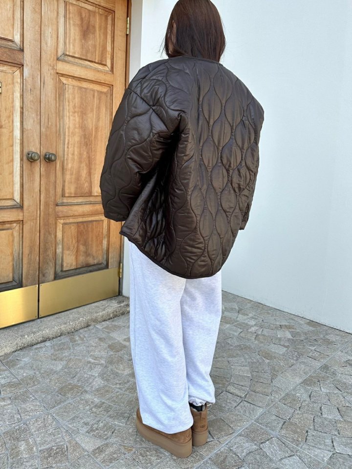 Dress U - Korean Women Fashion - #momslook - Toggle Quilted Jacket - 9