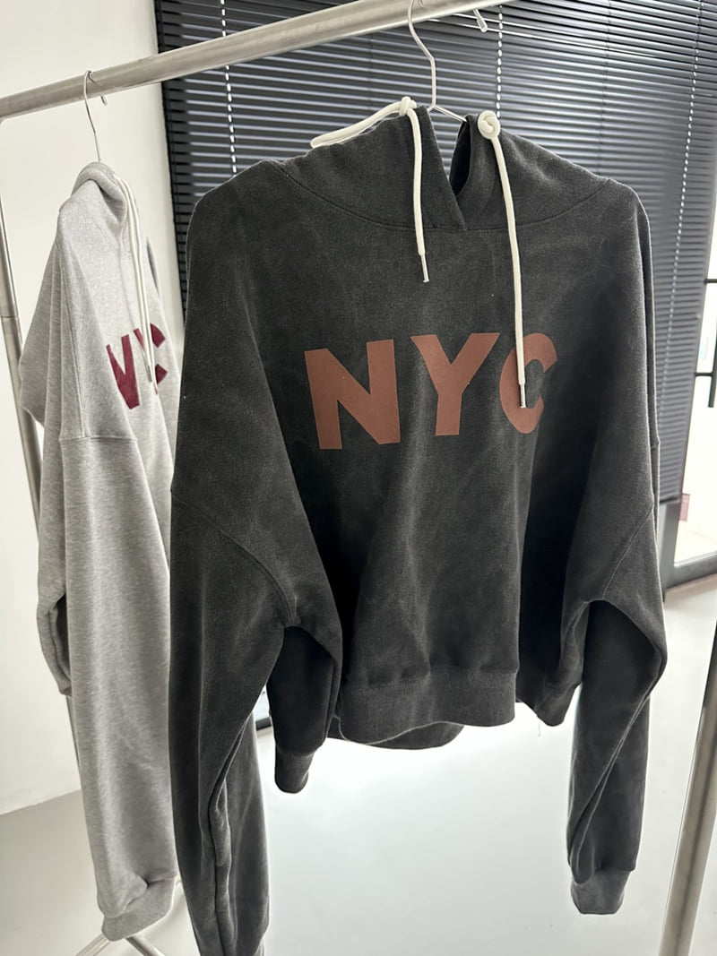 Dress U - Korean Women Fashion - #momslook - NYC Pigment Brushed Hoodie - 12