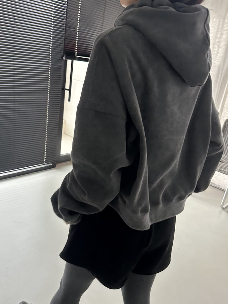 Dress U - Korean Women Fashion - #momslook - NYC Pigment Brushed Hoodie - 8