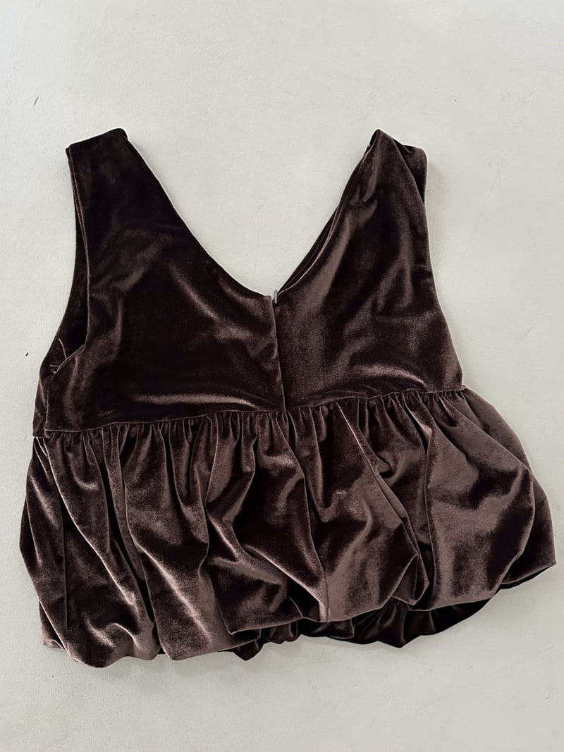 Dress U - Korean Women Fashion - #womensfashion - Velvet Shirring Vest - 4