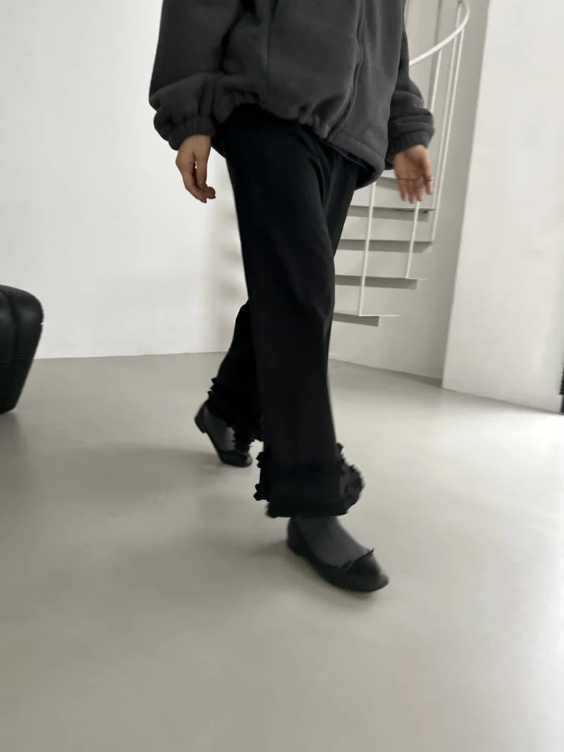 Dress U - Korean Women Fashion - #momslook - Shirring Brushed Pants - 9