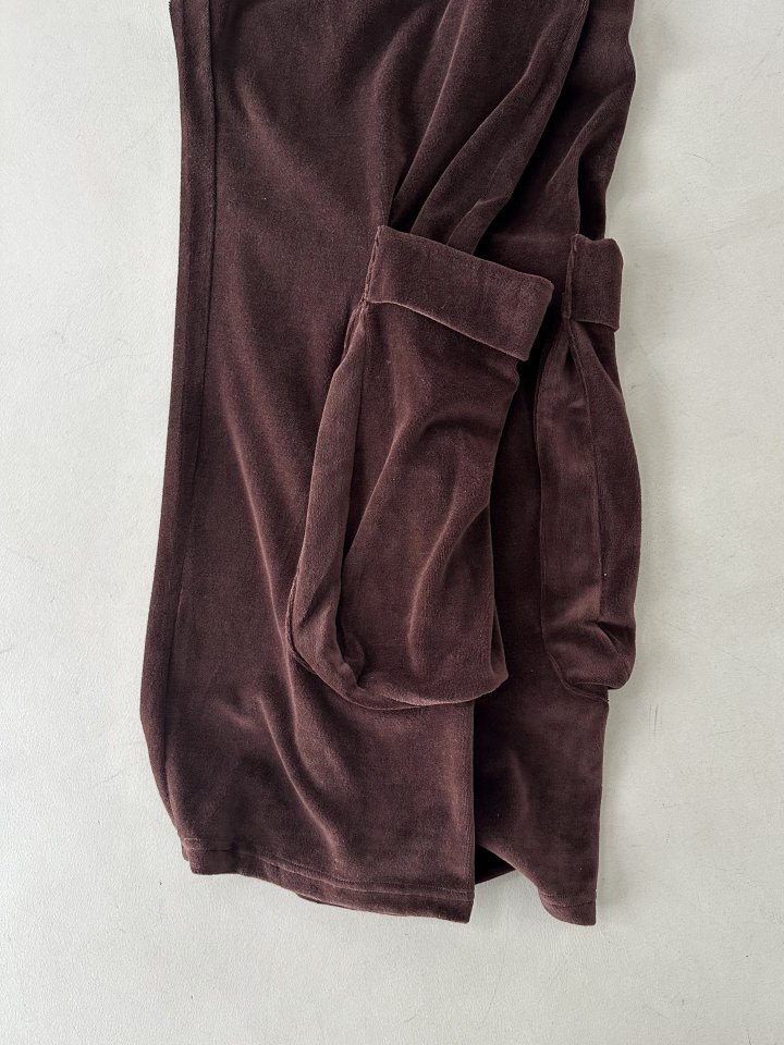 Dress U - Korean Women Fashion - #pursuepretty - Velour Pocket Pants - 3