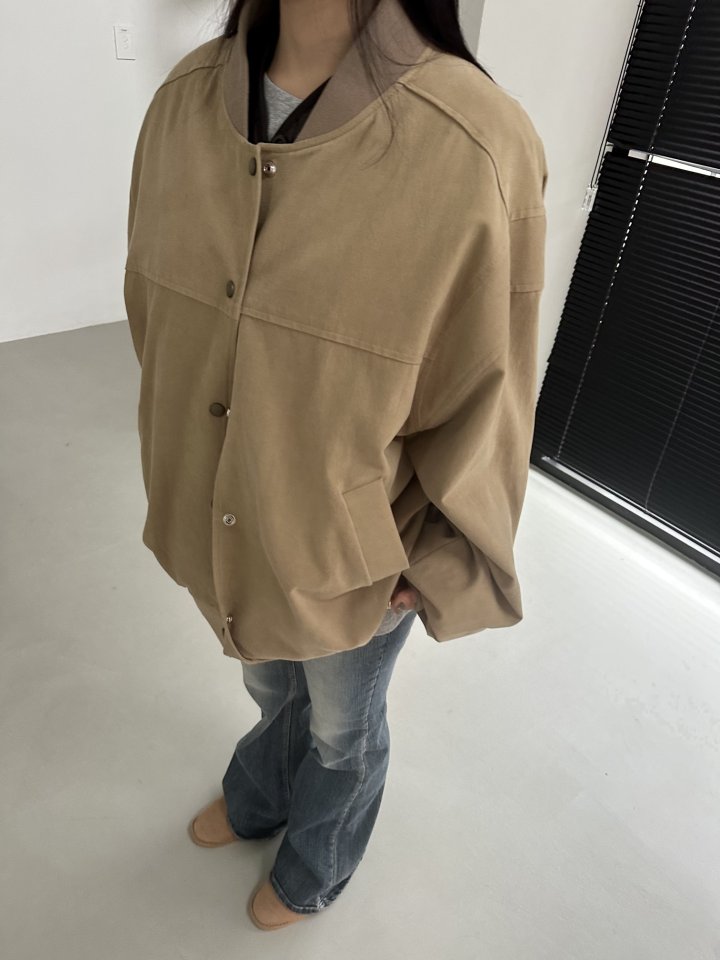 Dress U - Korean Women Fashion - #shopsmall - Peach Vachette Jacket - 5
