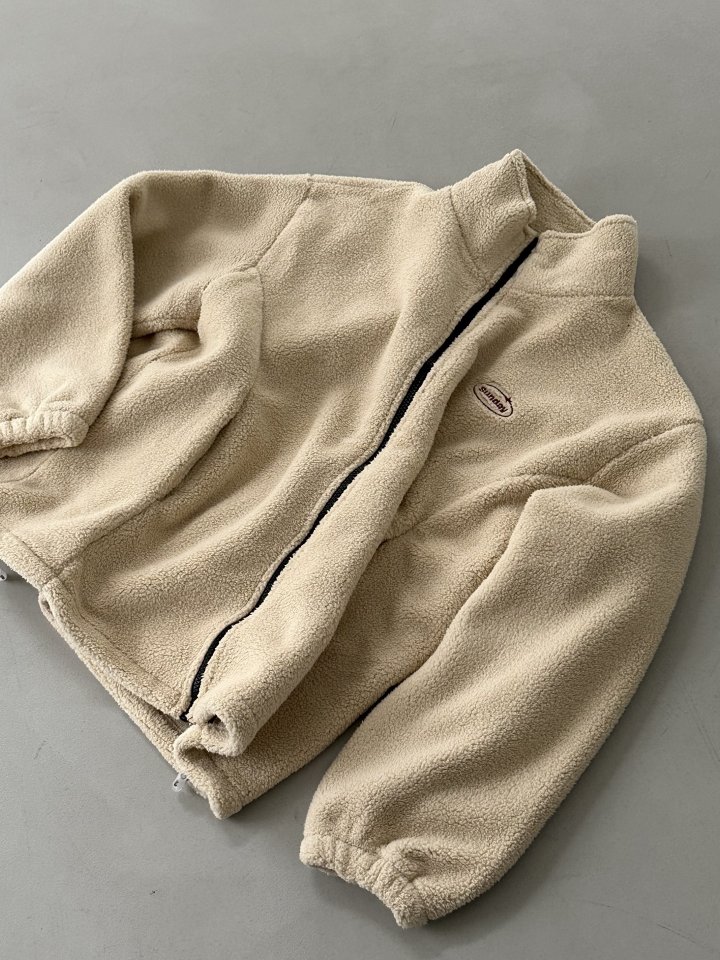 Dress U - Korean Women Fashion - #romanticstyle - Sunday Embroidered Fleece Jacket - 4