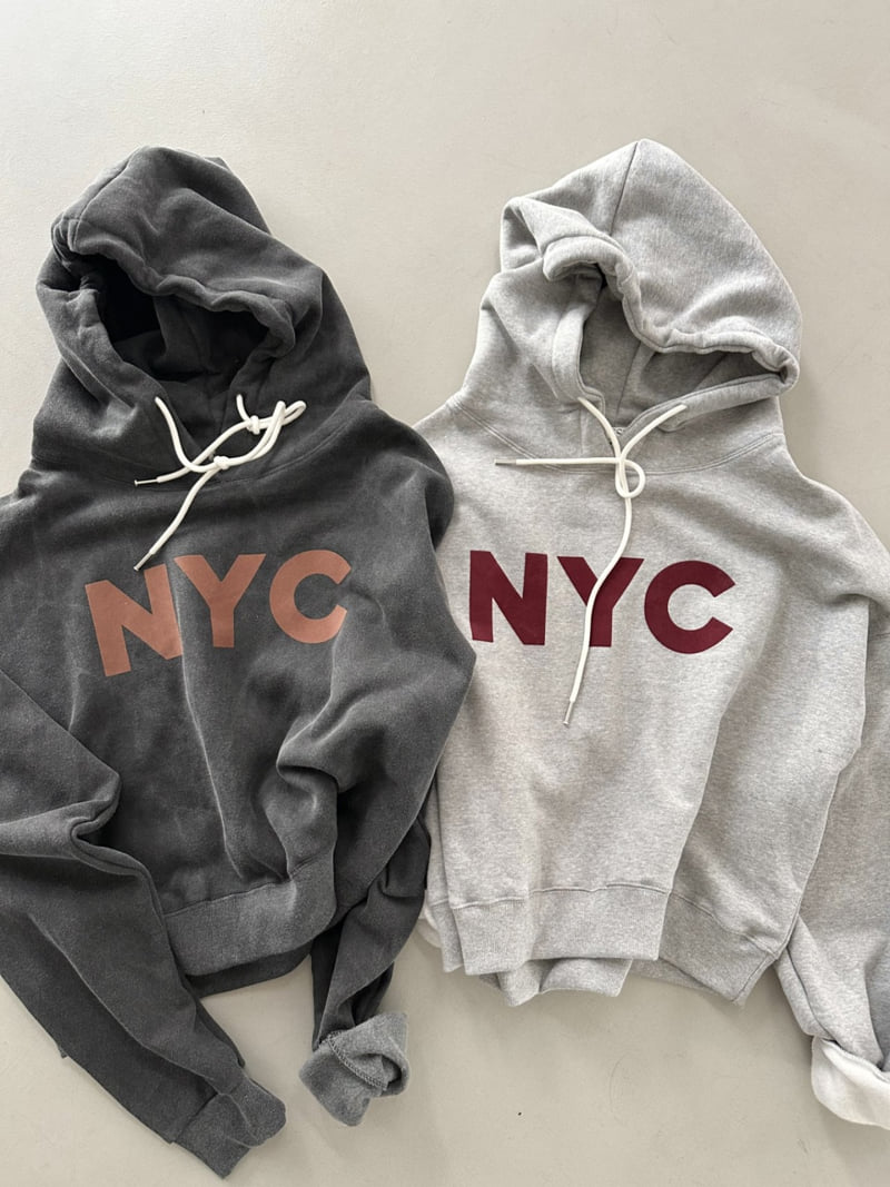 Dress U - Korean Women Fashion - #shopsmall - NYC Pigment Brushed Hoodie