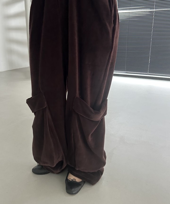 Dress U - Korean Women Fashion - #thatsdarling - Velour Pocket Pants - 7