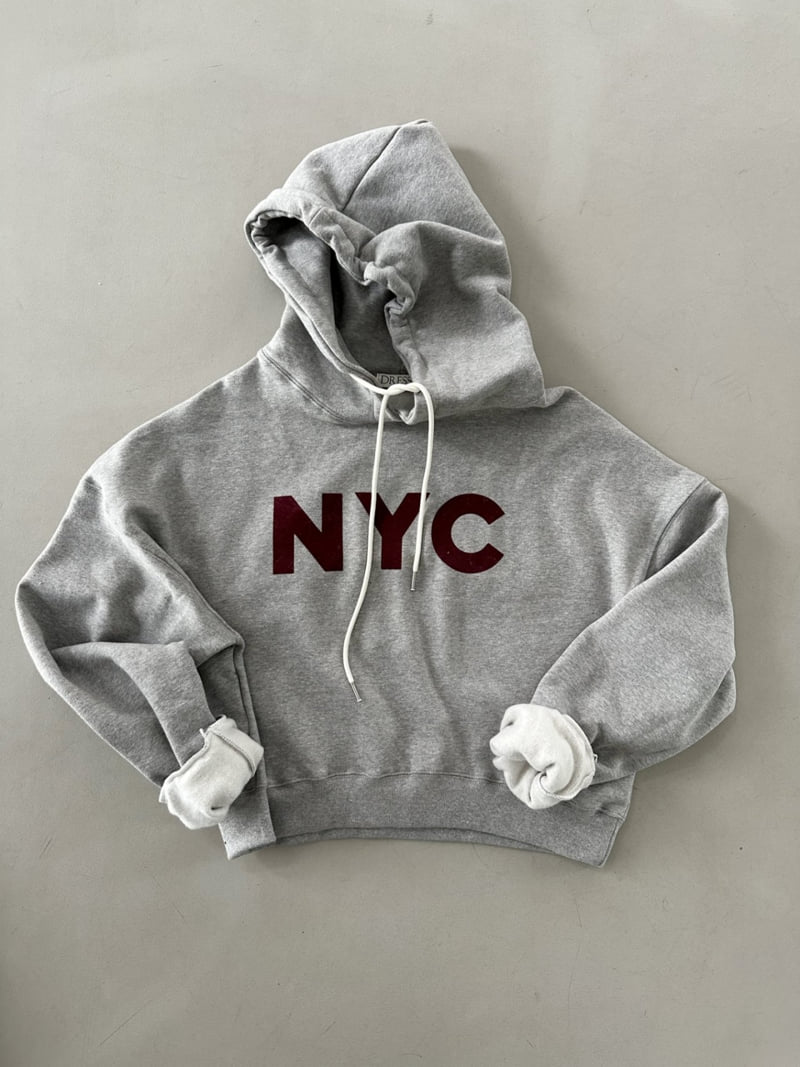 Dress U - Korean Women Fashion - #thatsdarling - NYC Pigment Brushed Hoodie - 2