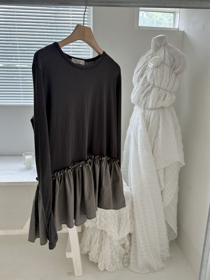 Dress U - Korean Women Fashion - #thelittlethings - Flare Shirring Tee - 3
