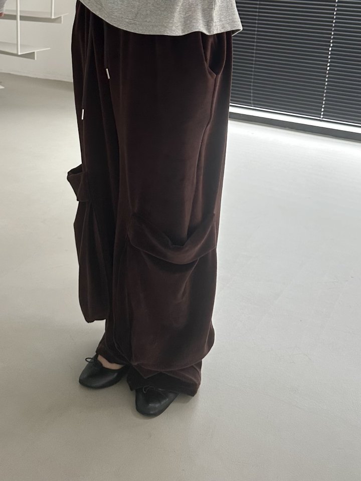 Dress U - Korean Women Fashion - #thelittlethings - Velour Pocket Pants - 8