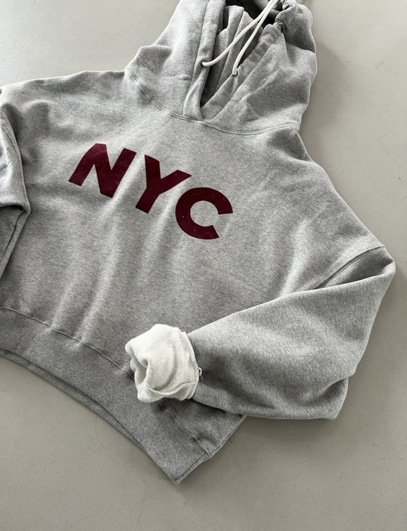 Dress U - Korean Women Fashion - #thelittlethings - NYC Pigment Brushed Hoodie - 3