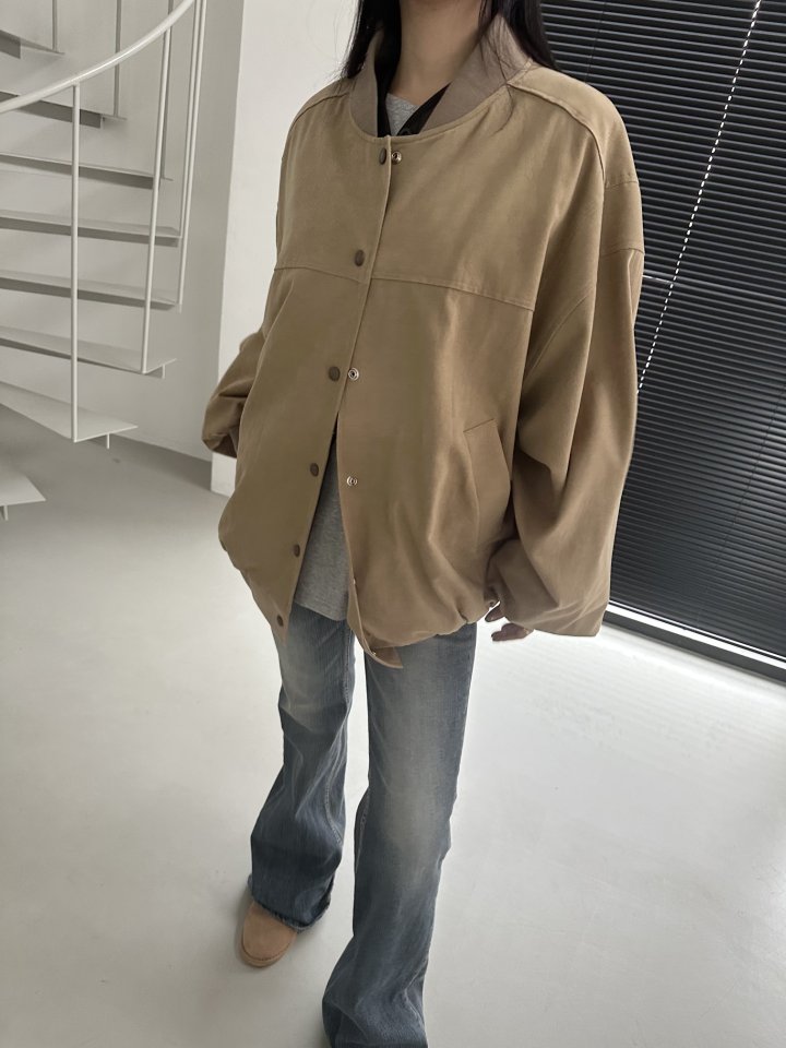 Dress U - Korean Women Fashion - #vintagekidsstyle - Peach Vachette Jacket