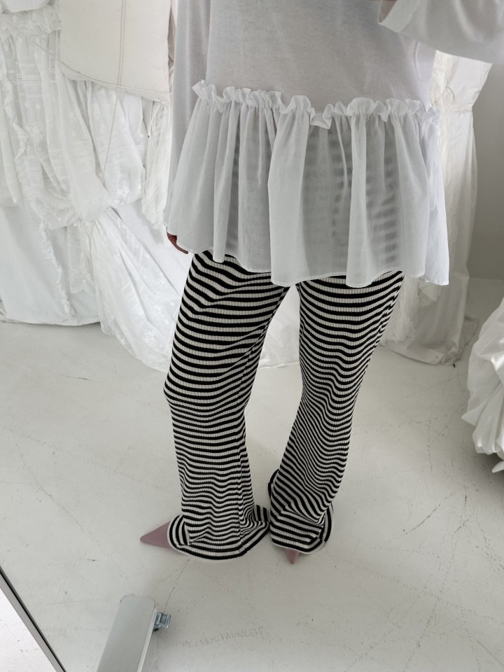 Dress U - Korean Women Fashion - #womensfashion - Flare Shirring Tee - 11