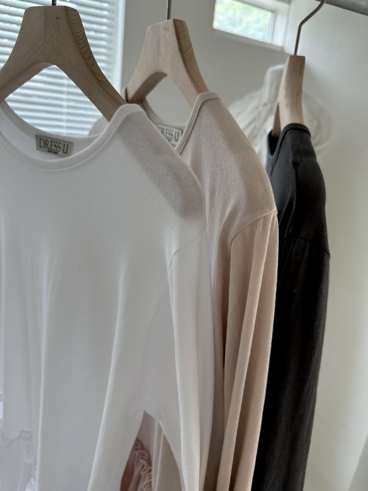 Dress U - Korean Women Fashion - #womensfashion - Flare Shirring Tee - 5