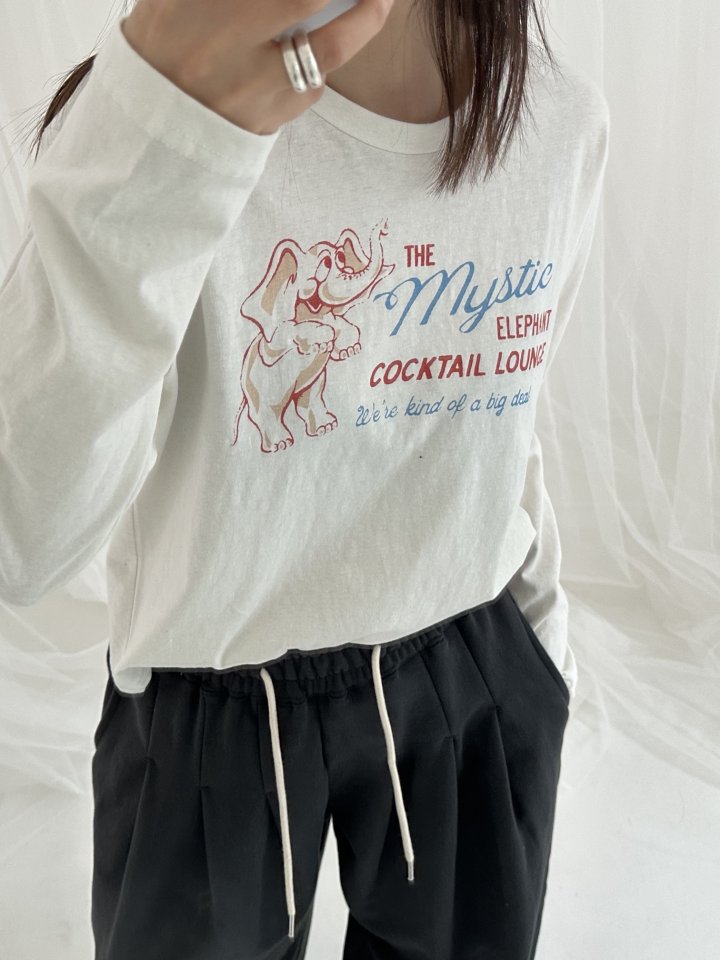 Dress U - Korean Women Fashion - #womensfashion - Elephant Digital Tee - 8