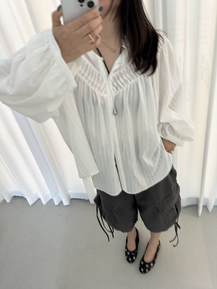Dress U - Korean Women Fashion - #womensfashion - Pintuck Wear Blouse - 11