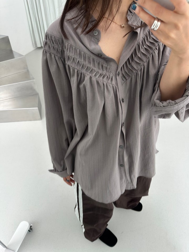 Dress U - Korean Women Fashion - #womensfashion - Pintuck Wear Blouse - 3