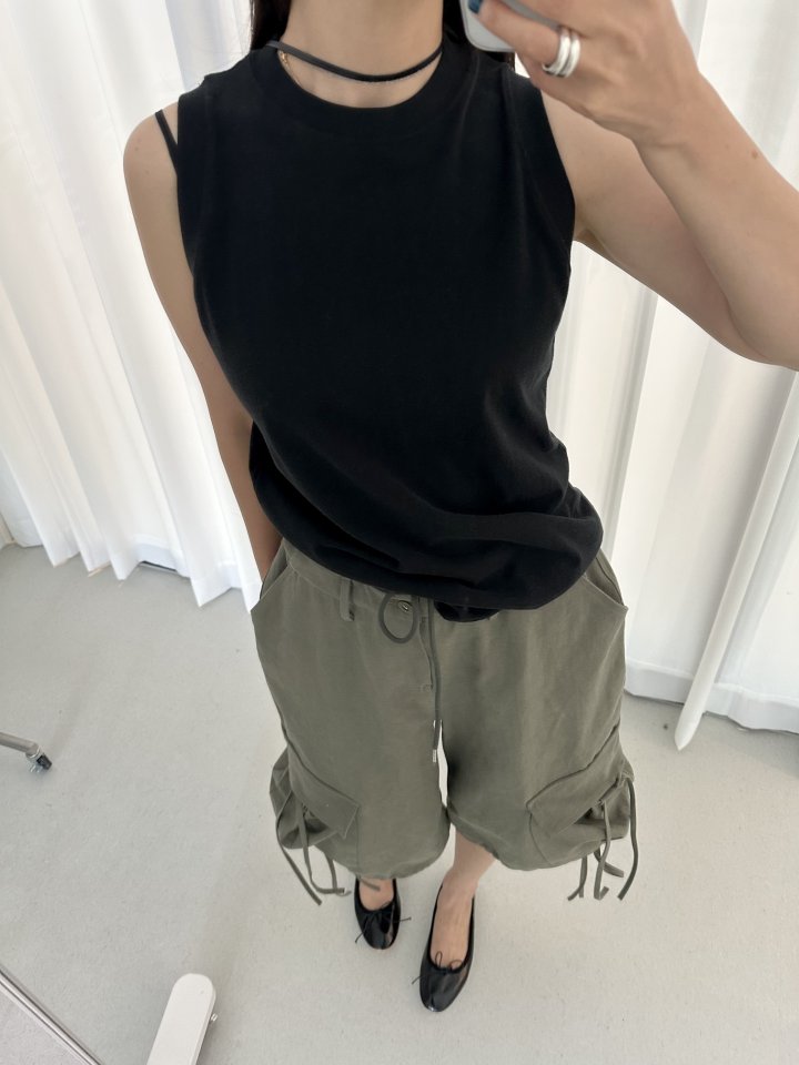 Dress U - Korean Women Fashion - #womensfashion - Peach Sleeveless Sleeveless - 12